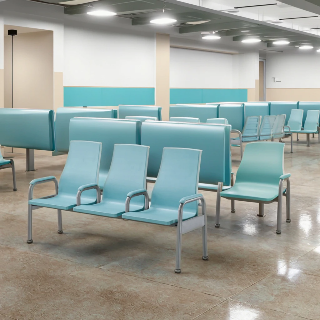 Entry-Level Modern 3 Seats Steel Frame Stackable Chairs for Hospital & School Use Eco-Friendly Commercial Value Package 5