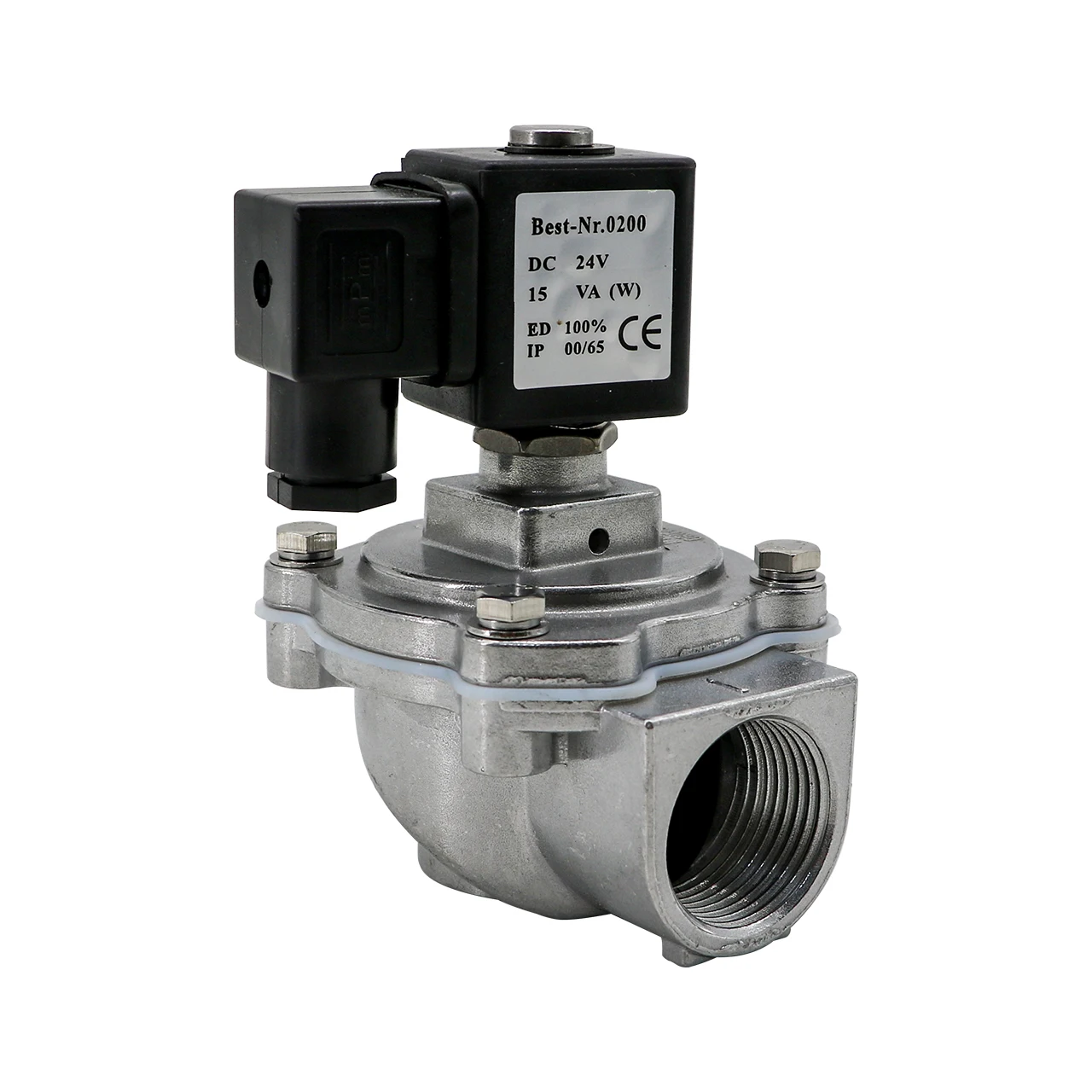 Solenoid valve Threaded Right Angle Dust Collector Electromagnetic ...