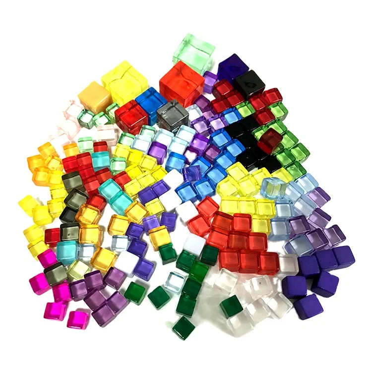 Acryl Würfel Perlen Viereckig - 20 Stück Grün Für Schmuck Basteln