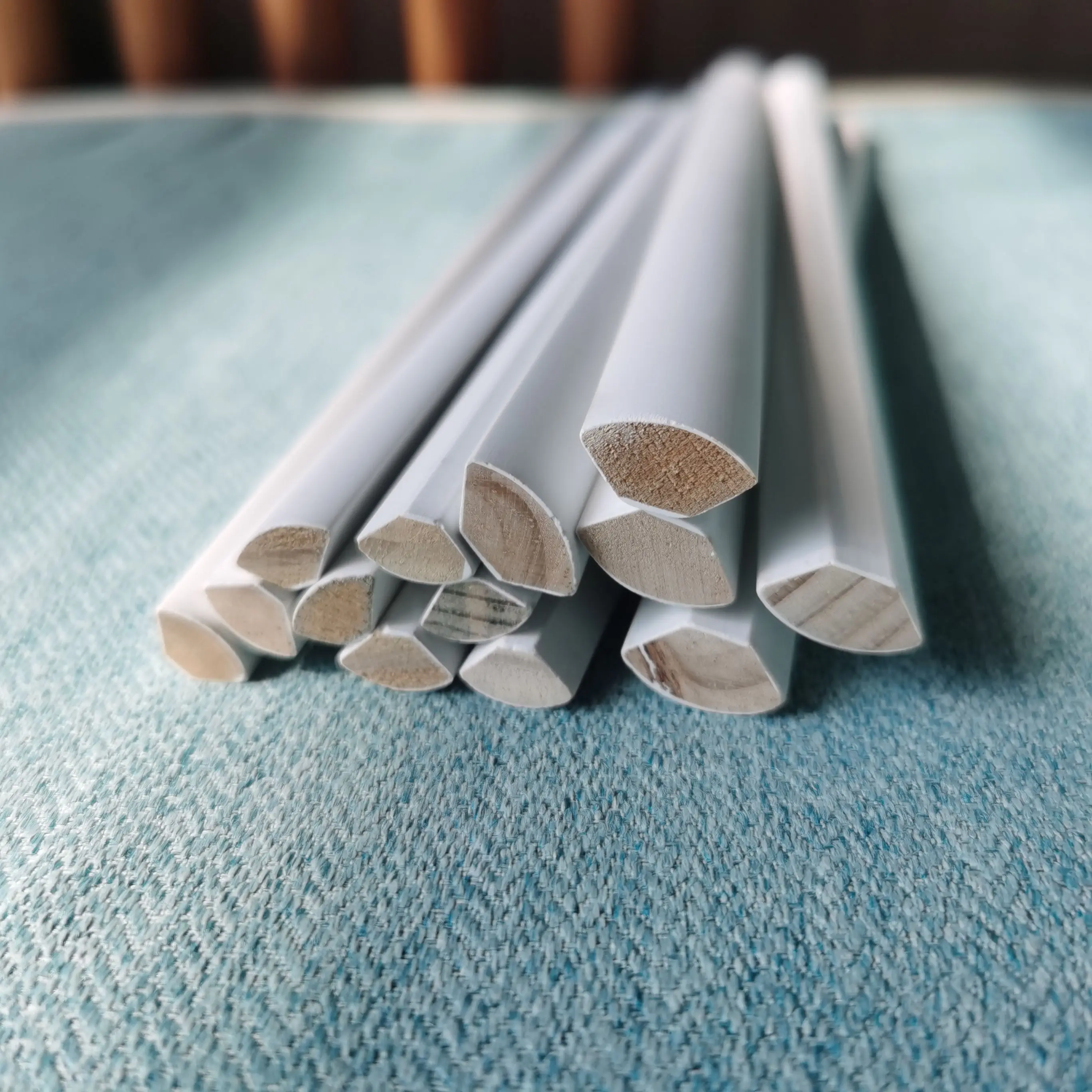 Solid Wood Frame Moulding Contemporary Primed Architrave Rounded Corners for Baseboards