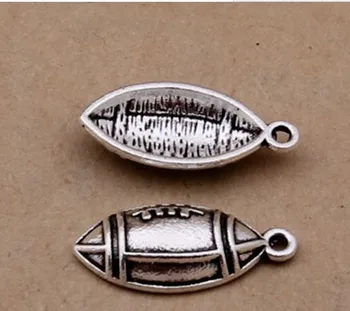 AA018297 10x23mm rugby antique silver alloy accessories retro