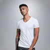 White-V neck