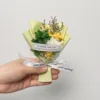 10#  Mini papel verde blanco-amarillo