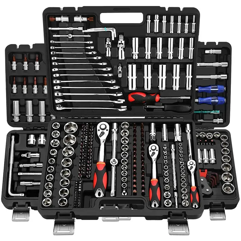 OEM Multifunctional Household Repair Manual Tool Set 216/172 Pcs Ratchet Wrench Combination Kit Tool Box Car Repair Tool Set