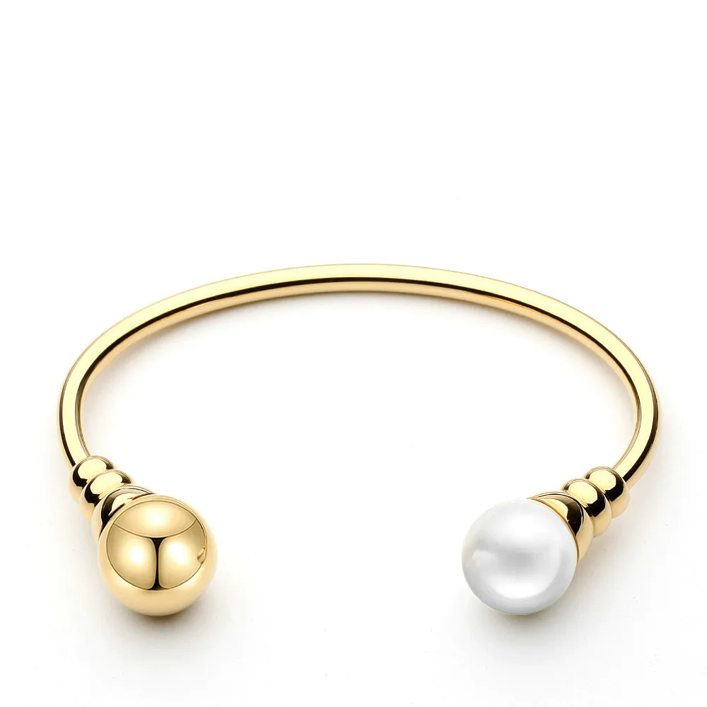 Personalized fashion pearl bracelet bracelet bracelet dress cuff with large  pearl bracelet  Wish