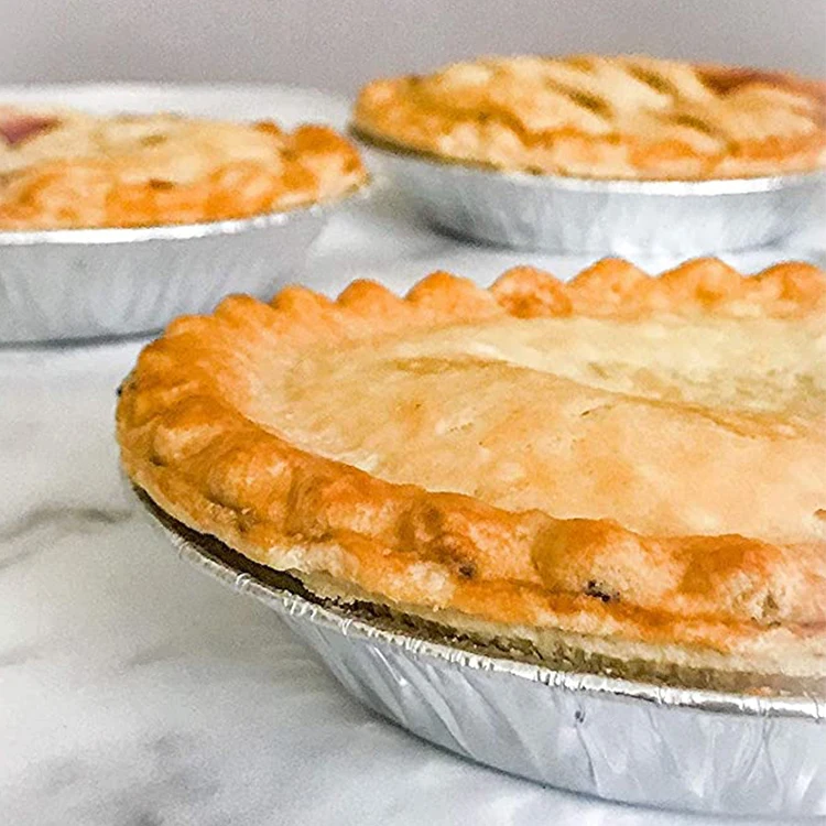 product tia yb71 wholesale disposable compact aluminum foil cake pan packaging container freezer friendly foil pan-7