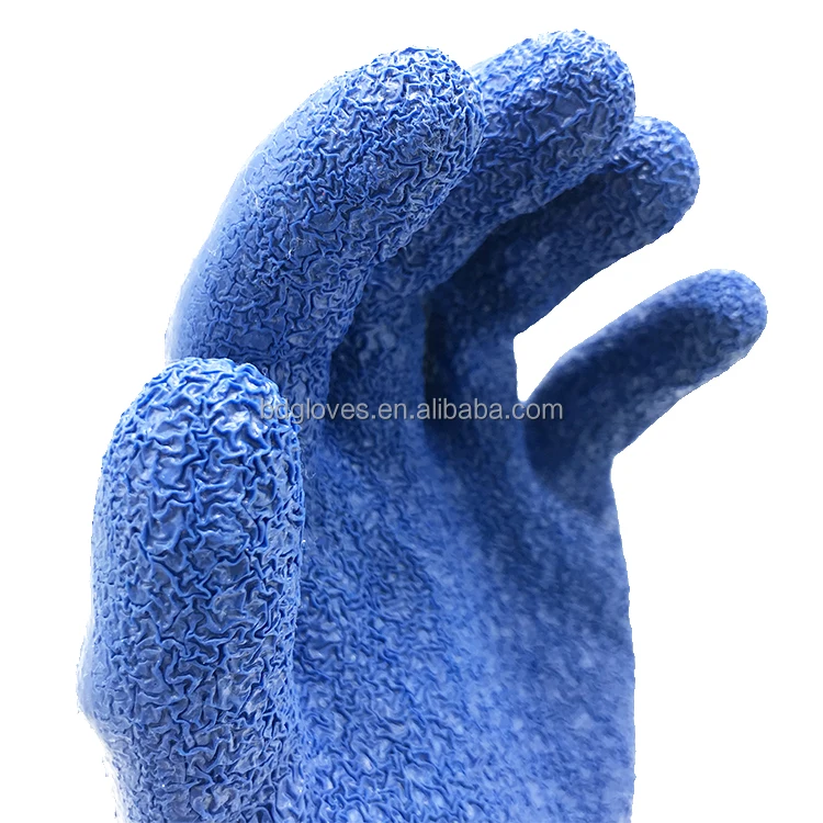 Latex Work Gloves Polyster/nylon Shell Nonslip Latex Coated