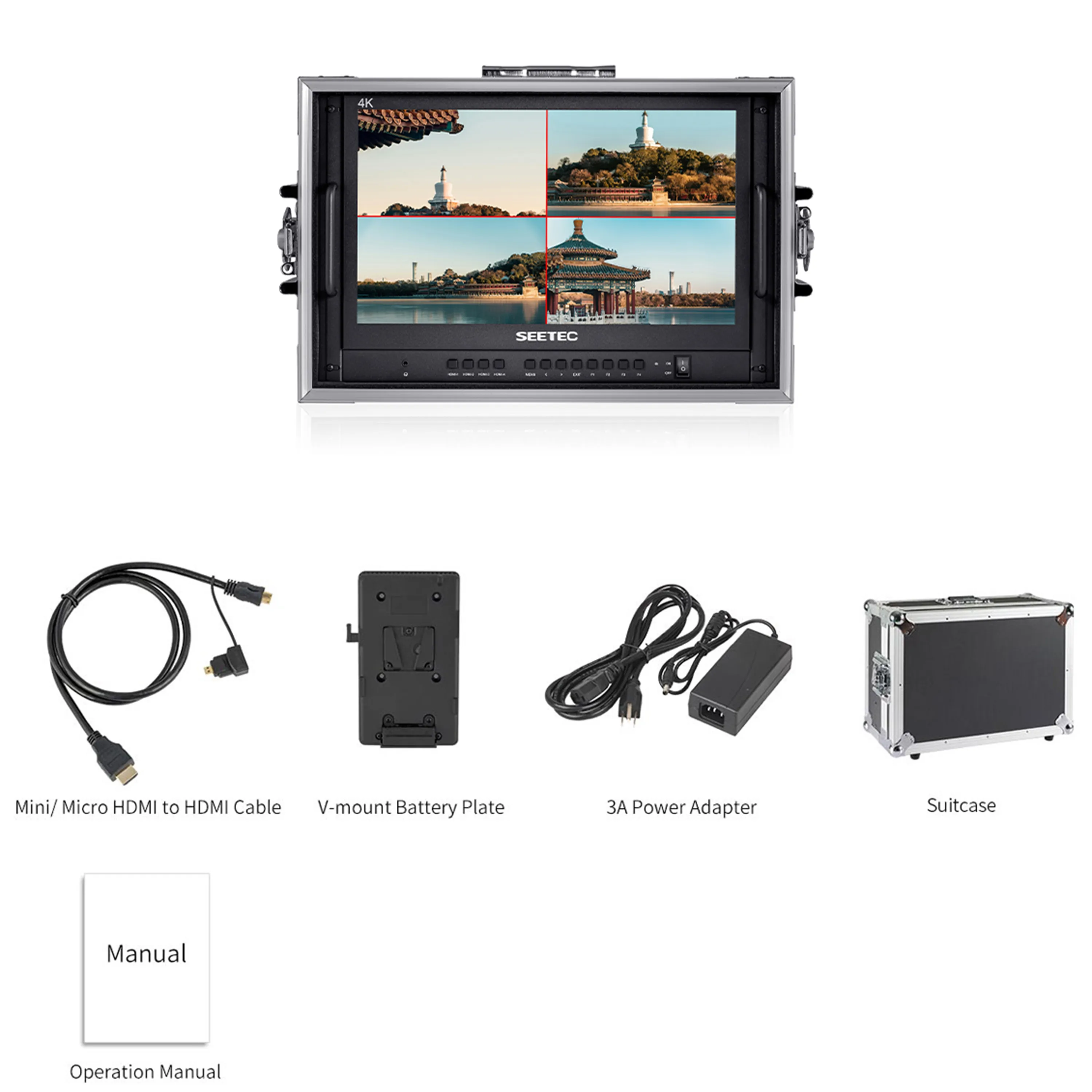 SEETEC ATEM156-CO 15.6インチ4K HDMI放送用モニター