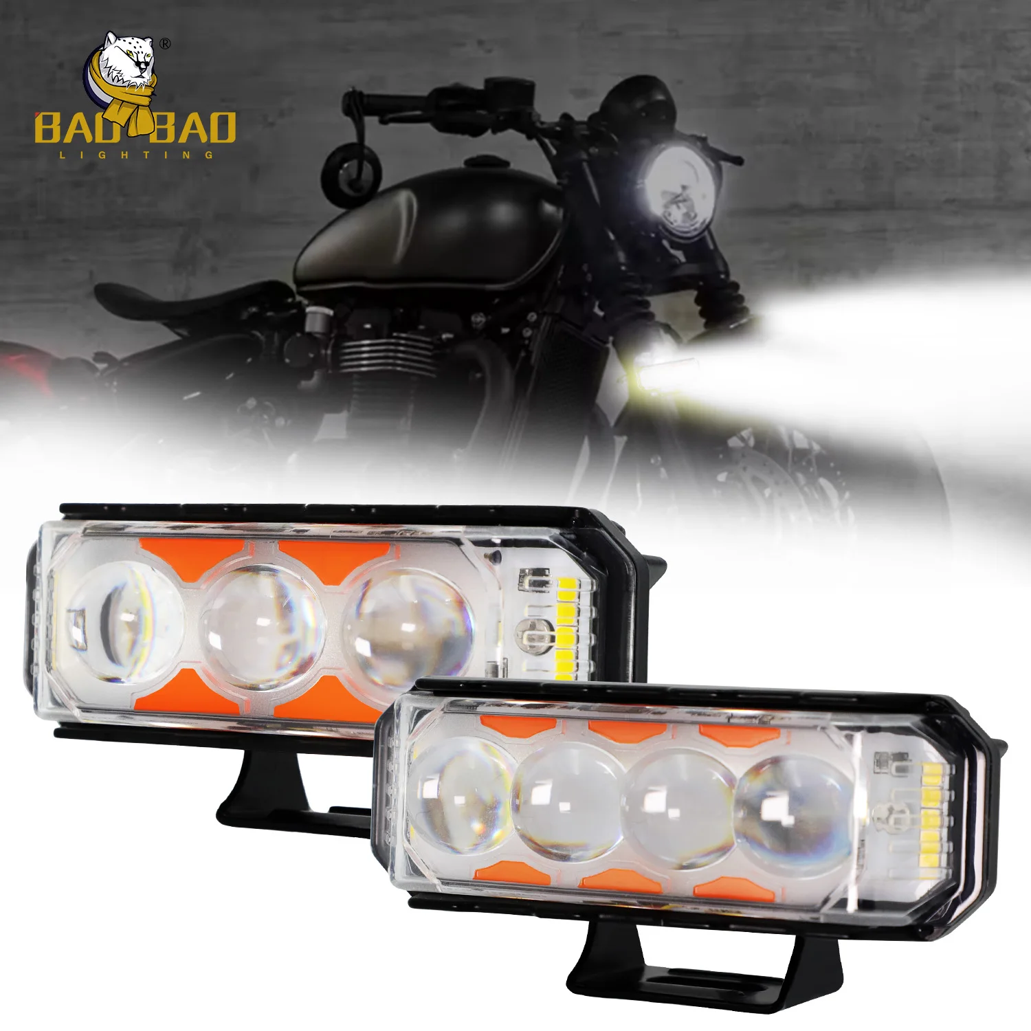 BAOBAO BB1913 LED Spotlights - Bright, Reliable Motorcycle
