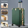 Porta cellulare con cornice dorata di lusso, verde scuro - versione premium.