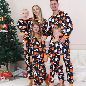 Family Matching Halloween Pajamas Adult Onesie Couples Men Pjs Women's Novelty One-piece Pajamas
