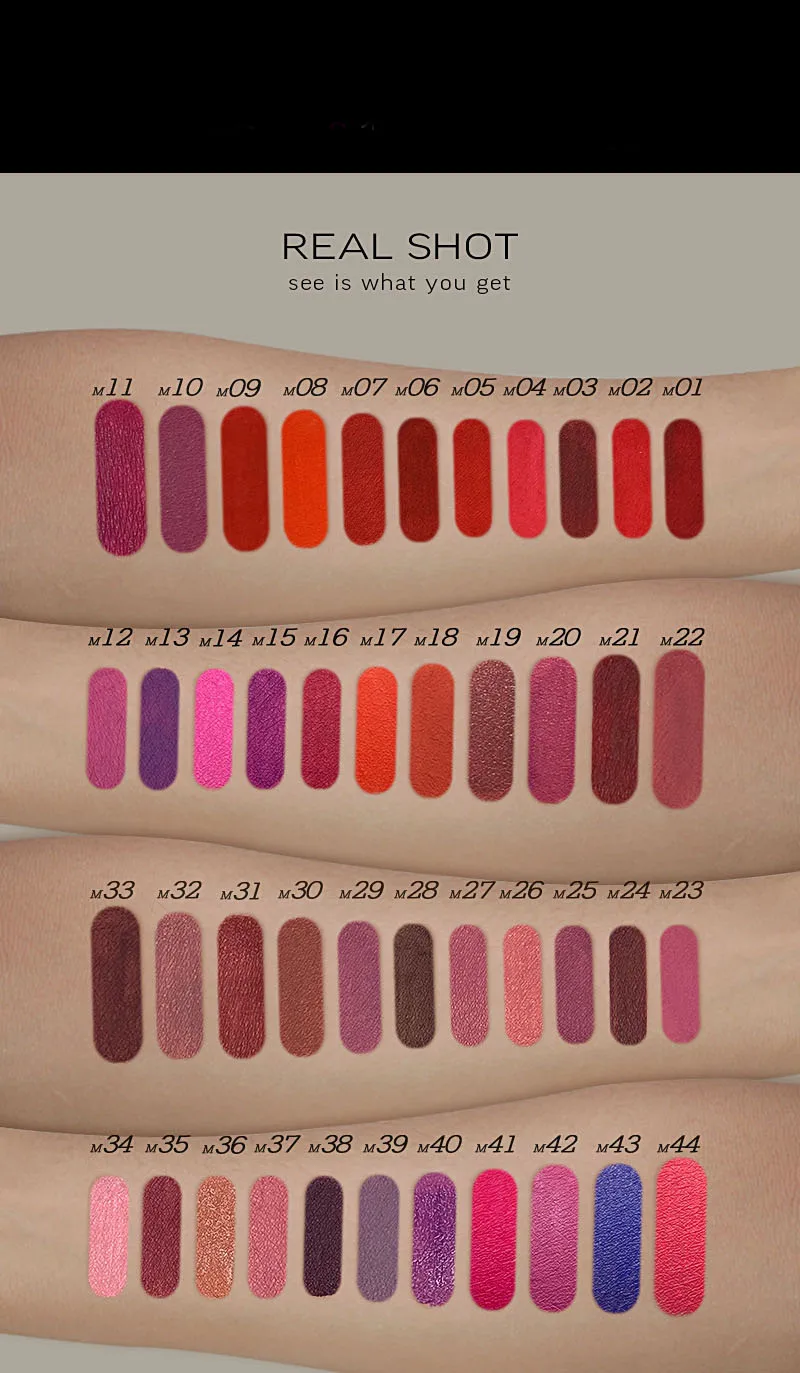 Best Matte Liquid Lipstick 39 Color Private Label Lipstick Custom Make Your Own logo Wholesale Liquid Lipstick