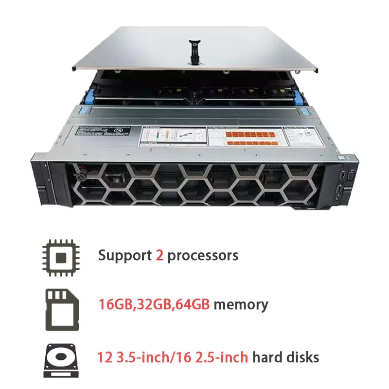 Hot Selling PowerEdge R750 R760 R760XS R770 R7625 R7615 2U System Odm/Oem Server Computer Ai Data Center Cloud Rack Server