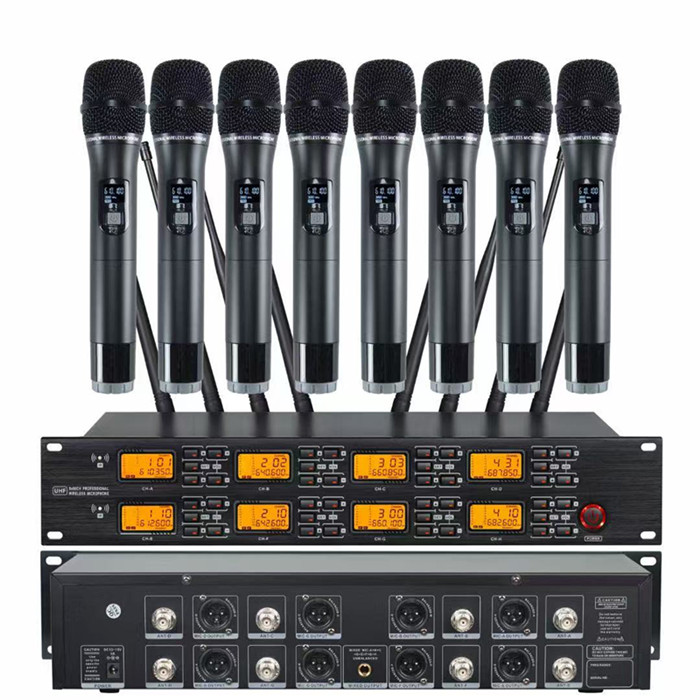 UR-8000-S 640-690MHz UHFプロフェッショナルワイヤレスマイク 8