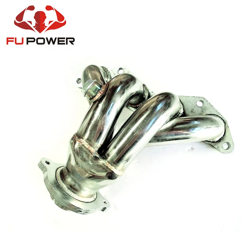 Exhaust Headers,304 Stainless Steel Polished Finish Performance Exhaust Manifold Compatible for Honda Civic 01-05 EX 1.7L SOHC 