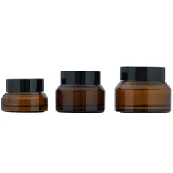 Wholesale cosmetic packaging  containers 30G 50G glass jar for cream bottle 15G