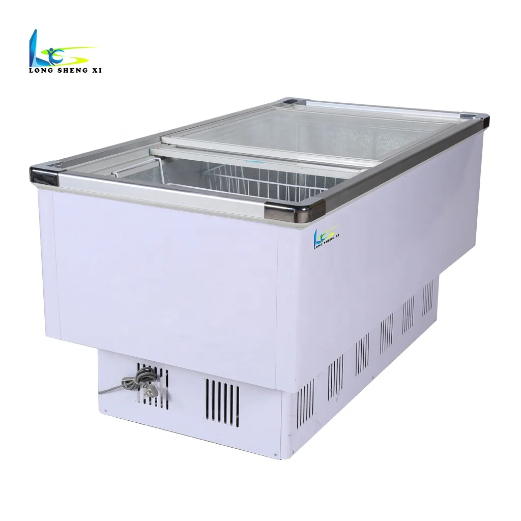 High Quality Supermarket Island Chest Freezer Island Freezer For Meat
