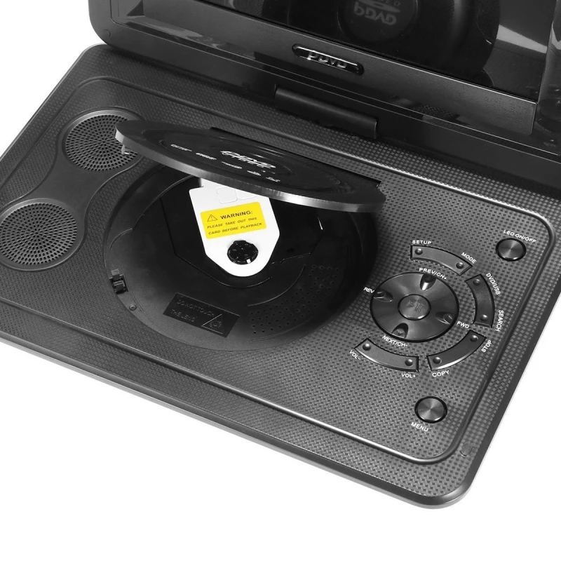 Portable CD&DVD Player 10.1 インチ 10.1 Inch Portable DVD Player with TV & FM, Supports USB & Games