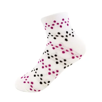 Coloured Polka Dot Great Quality Women's Socks Breathable Geometric Pattern Ankle Socks