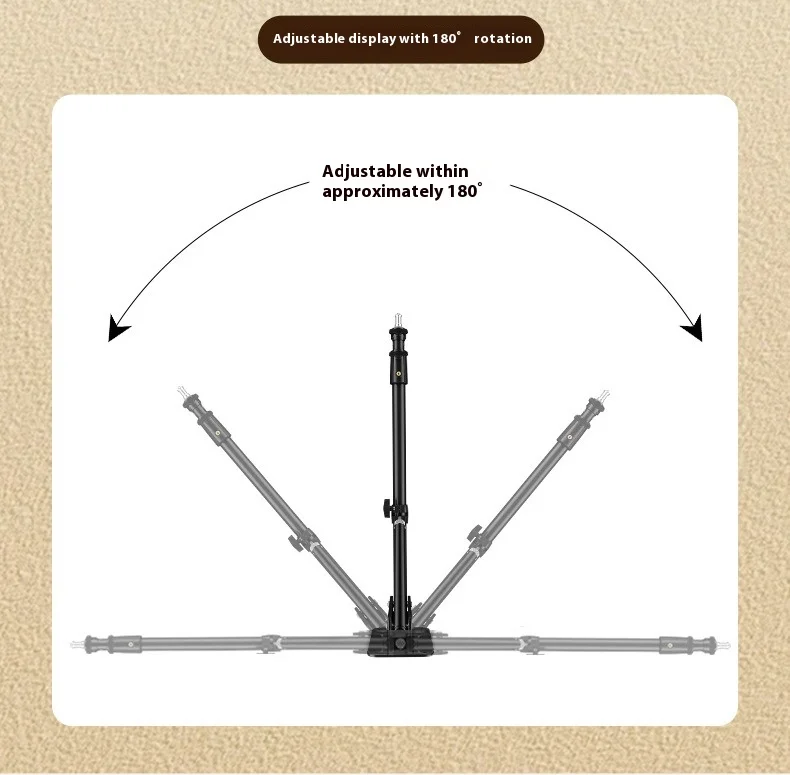 51" Ring Light Wall Mount Triangle Boom Arm Adjustable Camera Wall Mount Support - View #9