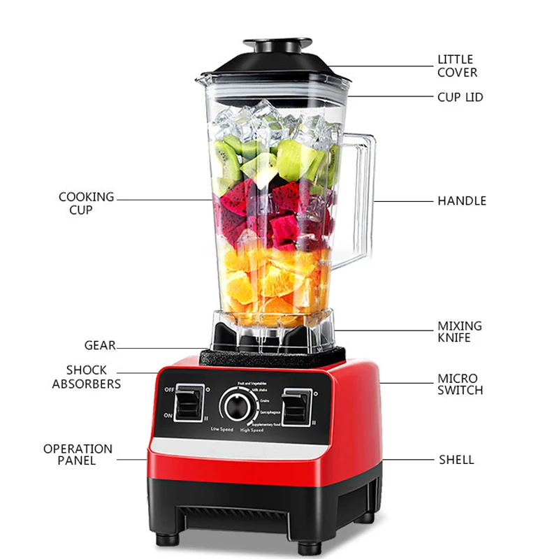 SC-1589 Silver Crest 2 in 1 Commercial Blender for Smoothies & Dry