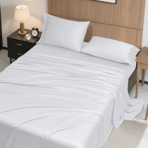 High Quality 100% Organic Bamboo Bed Sheets Natural Soft Pure Bed Sheet Fabric