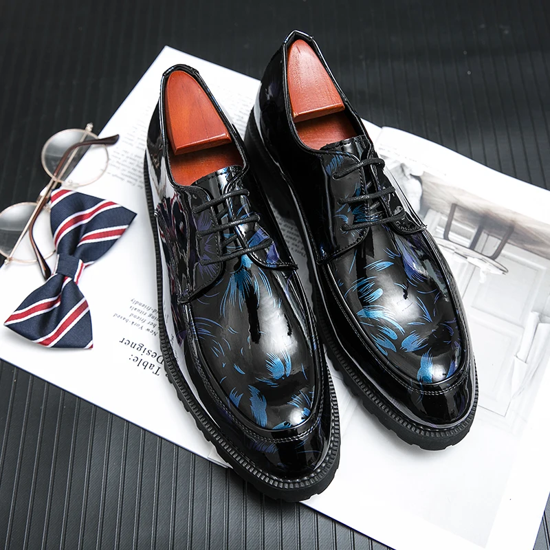 Classic Italian Handmade Formal Business Wedding Shoes display picture 1