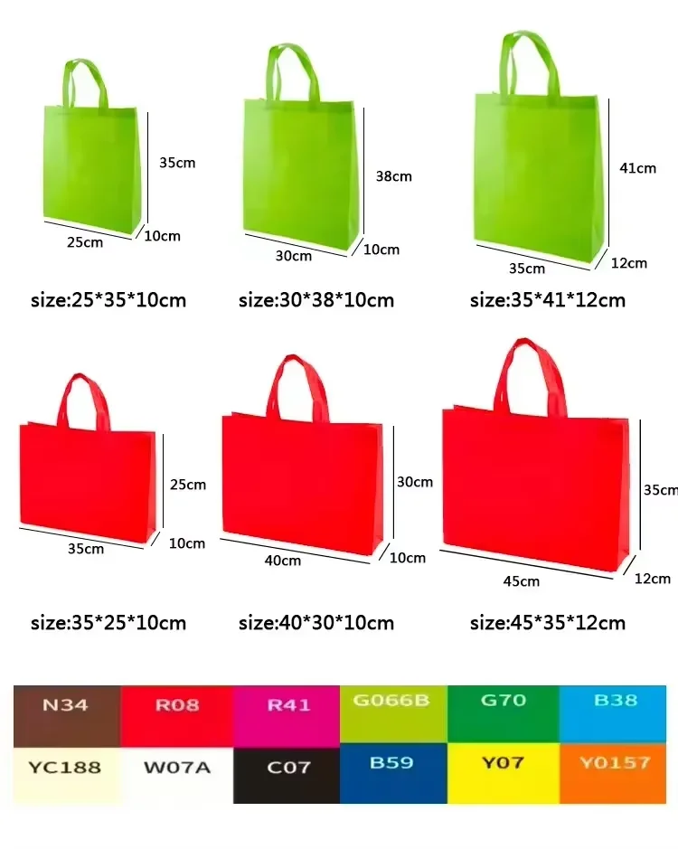 Printed Eco Grocery Printable Gift Reusable Recycled Non-woven Laminate Promotional Custom Non Woven Shopping Tote Bag with logo factory