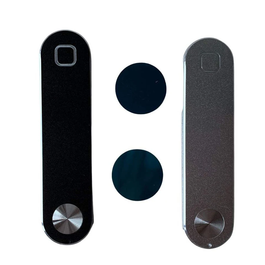 Laptop-side magnetic phone mount