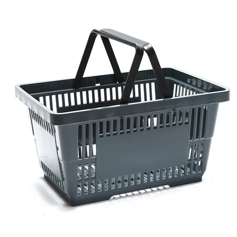 28L Shopping Basket Supermarket Basket Mall Shopping Basket Retail Store 28L Plastic Shopping Cart details