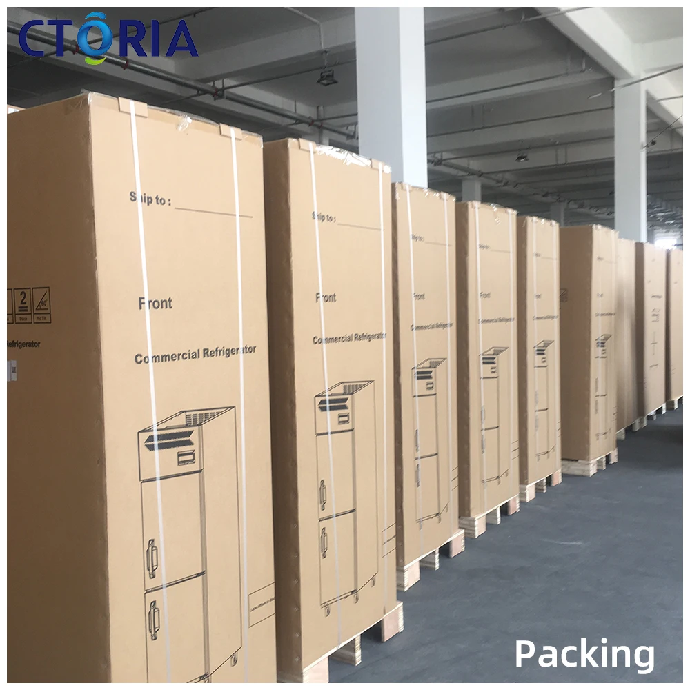 Automatic CTORIA -18~-5 Single-Temperature Commercial Upright Freezer Foaming Door Refrigerator