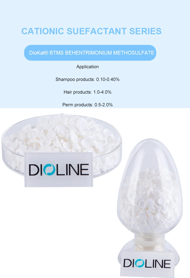 90% Active Content Behentrimonium Methosulfate BTMS Cationic Surfactant for Hair Conditioner in 20kg/box with 2 Years Shelf Life