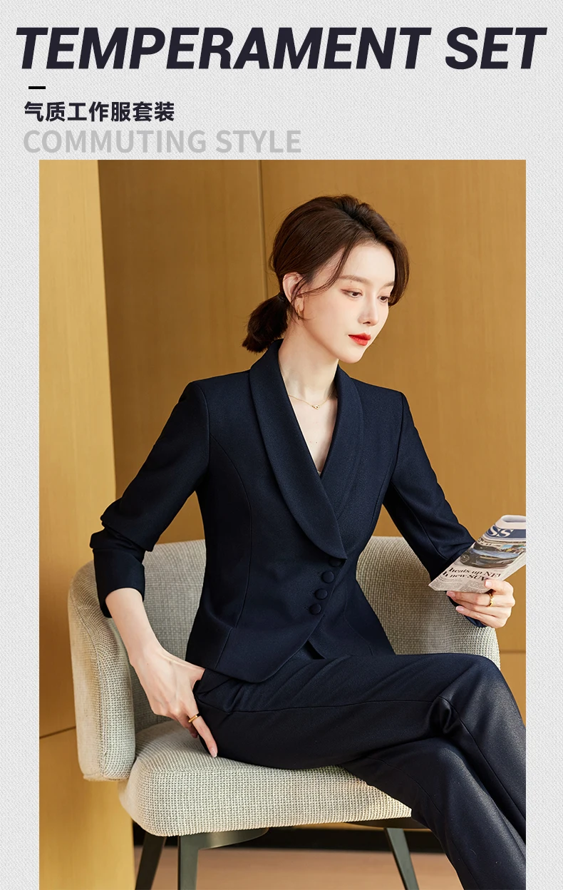 High-Grade Women's Fashion Commuter Tooling Slim Skirt Suit Broadcast Art Test Host Work Uniform