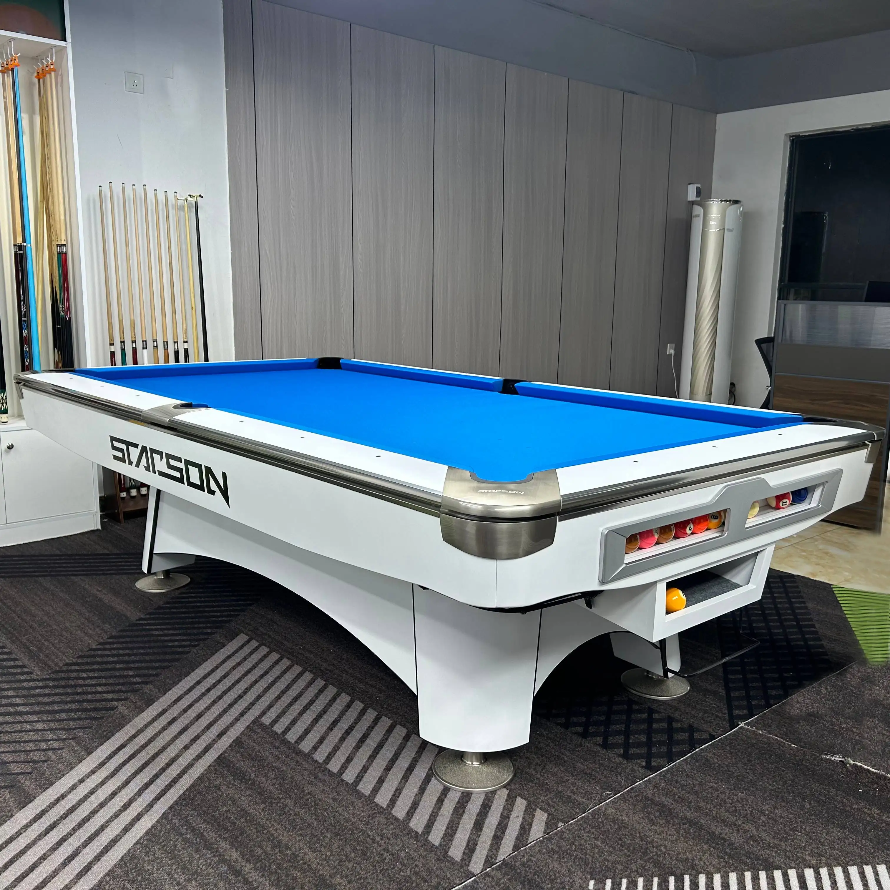 Discover the Xingsheng 9ft Slate Billiard Table, Perfect for Clubs