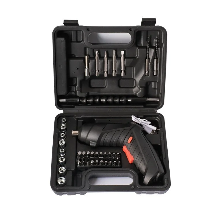 Portable Hand Insulated Electric Screwdriver Set and Drill Cordless Electric Screwdriver Mini Electric Screwdriver with Battery