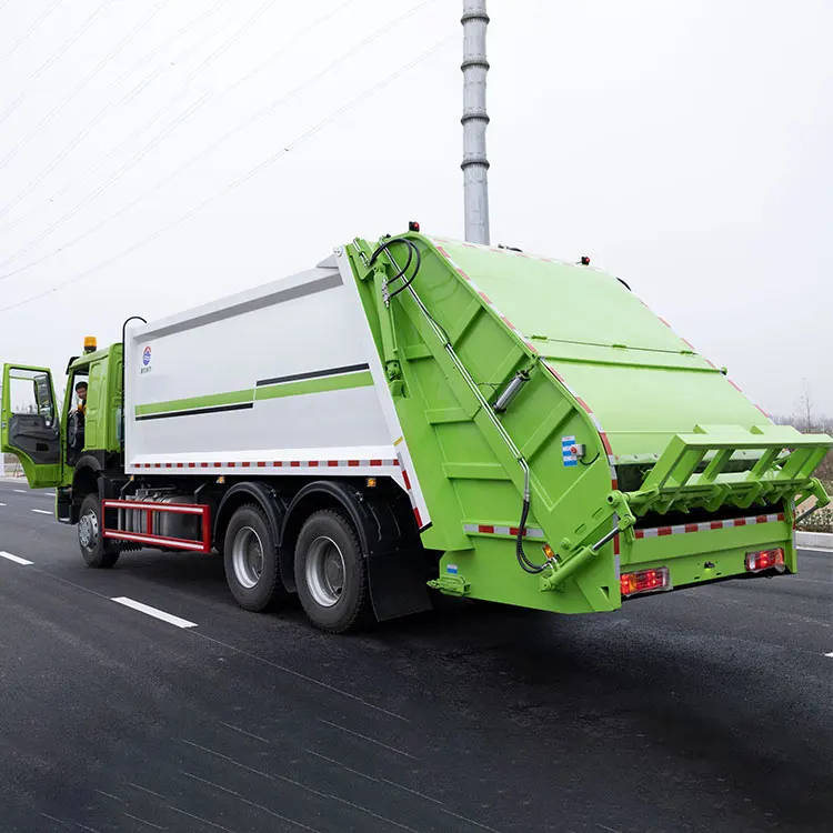 Howo 6x4 Garbage Truck Compactor Euro 4 Waste Disposal Garbage Rear
