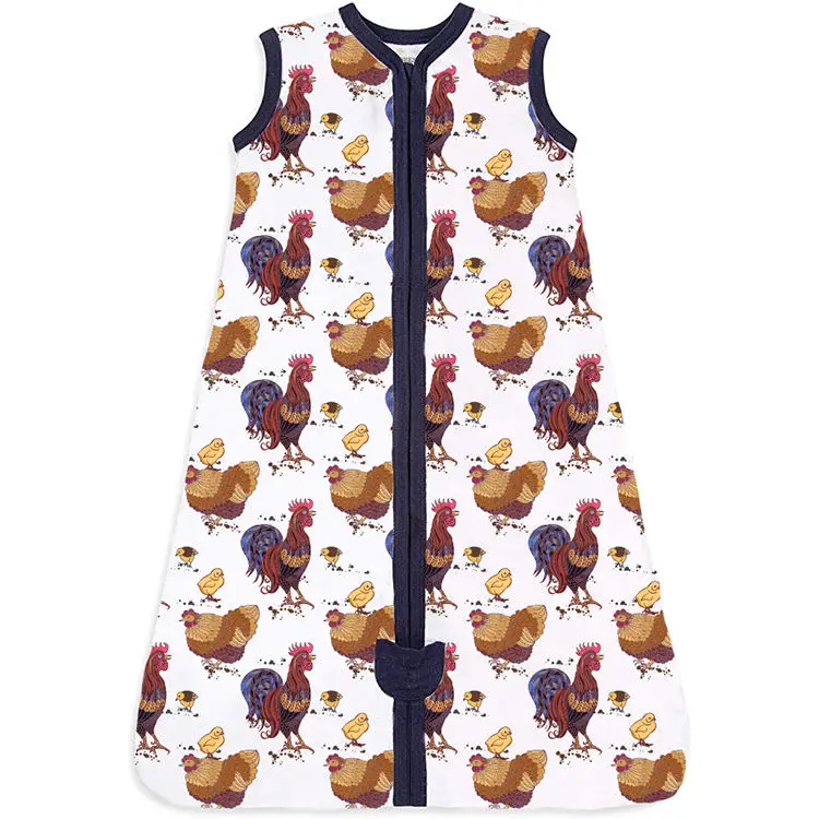 Oem Custom 100 Organic Cotton Bamboo Wearable Blanket Warm Soft Baby