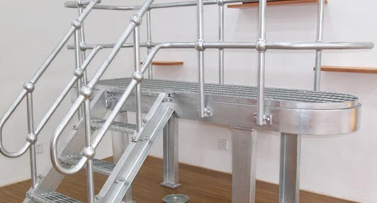 Outdoor Industrial Paint Steel Stair Handrail Industrial Steel Ball ...