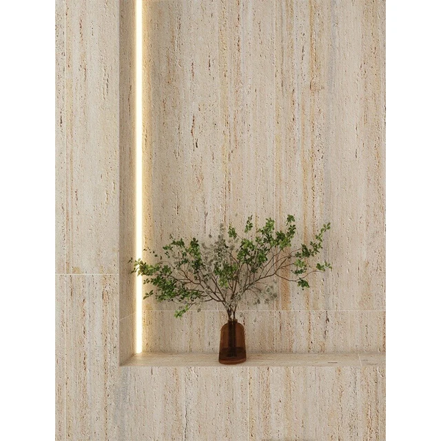 Factory Wholesale Travertine Stone 3d Decorative Marble Texture Flexible Stone Panel Soft Wall Tile For House Store Hotel Design