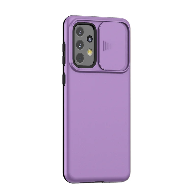 For Oppo A17k case Shockproof Mobile Phone Bags Slide Lens Camera Protection Back Cover PC Matte Phone Cases