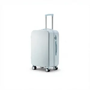 custom logo Solid Color Luggage Suitcase 20 Inch Spinner Trolley Boarding Case Men Women Students Fresh Style Password Case Hand Bag