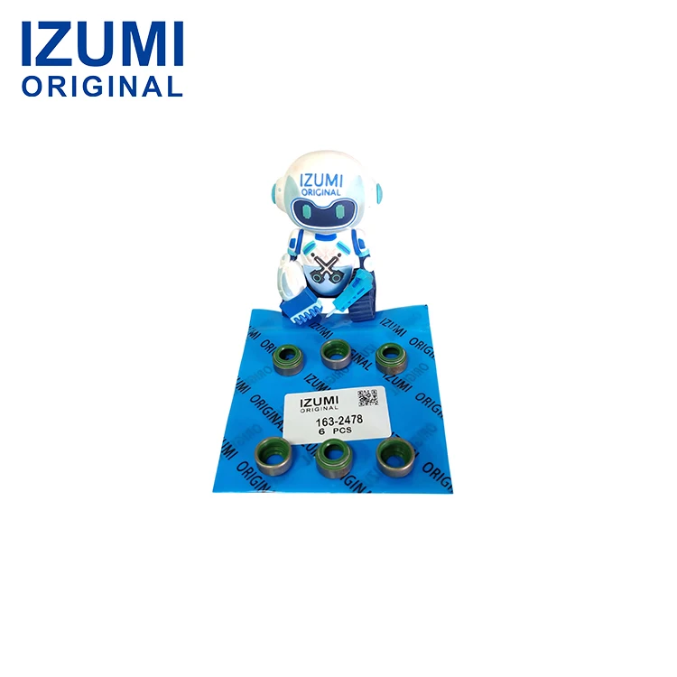 IZUMI ORIGINAL Hochwertiger Ventildichtungsring 163-2478 / 1632478 für E324- und E324DL-Baggerteile sowie CAT-C7- und C9-Motoren