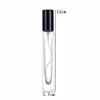 Square bottle with black lid