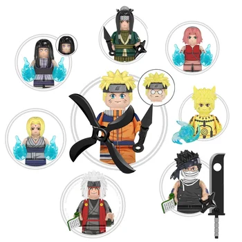 Shinobi Mini Figures Japanese Manga Animation Figure Mini Block Set  Assembled Toy  Ninja Blocks Building Block Toy