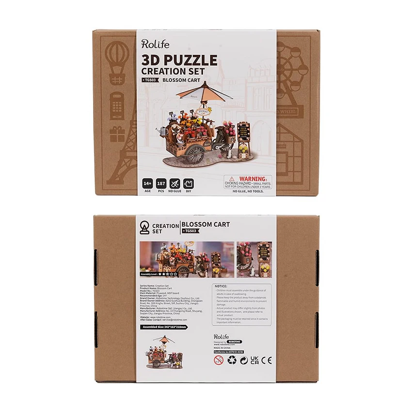 3d Model Craft Rolife Robotime Rolife Wood Crafts Home Decor DIY Gift Toys Handmade Model Kit ...