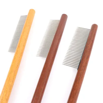 Spot pet combs for removing floating fur, opening knots, cat and dog specific combs, solid wood pet combs
