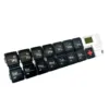 Black transparent 15 grids digital