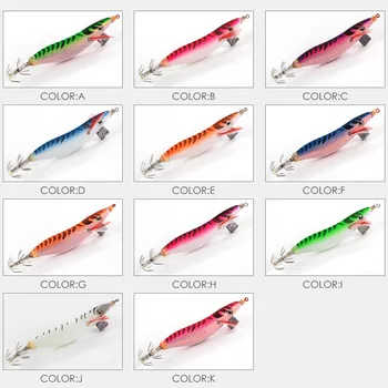 CHEERY Squid Jig 2.5# 75mm 12g Luminous Led Fishing Octopus Sauid Shrimp Jig Lure Octopus Squid Jig Hook – Metal Jig – view 4