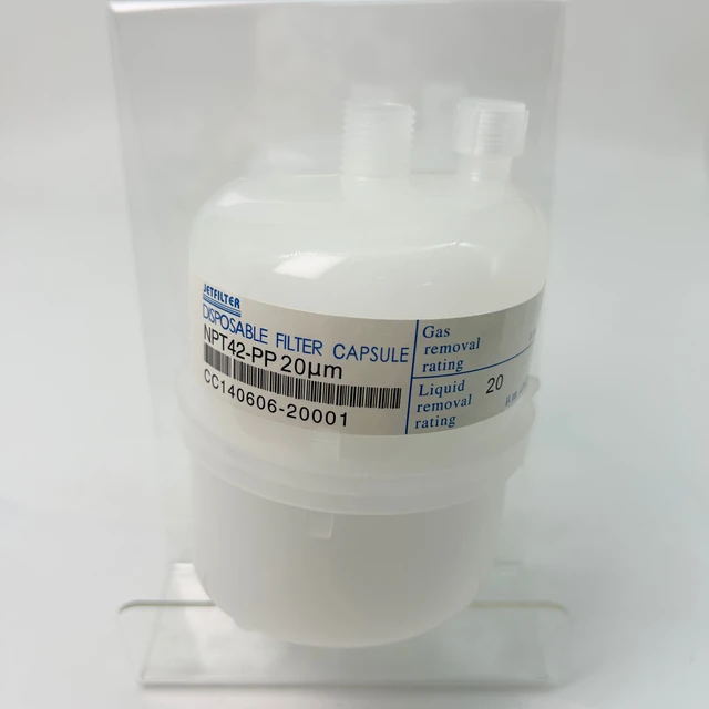 High-Quality JETFILTER NPT42 20μm White Filter Capsule for Ink Impurity Filtration in Ceramic Inkjet Printers
