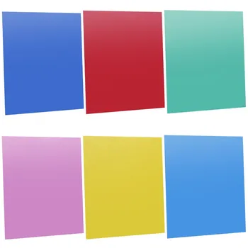 Neewer 7"X8"/18 X 20 Cm Transparent Color Correction Lighting Gel Filter Set Pack of 6 Gel Sheet for Photo Studio Strobe Flash
